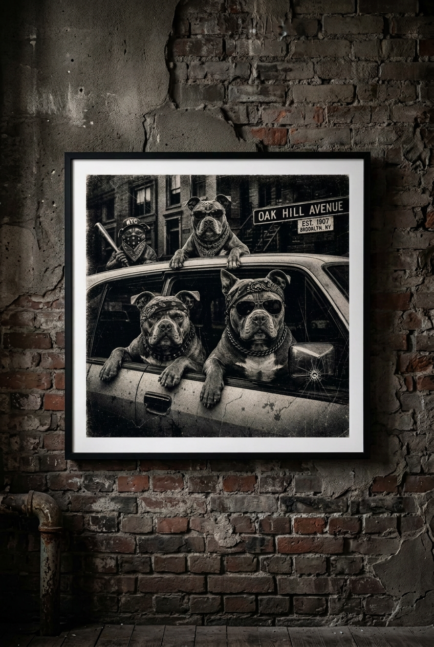 Gangster Dogs-Plakat-45x45cm