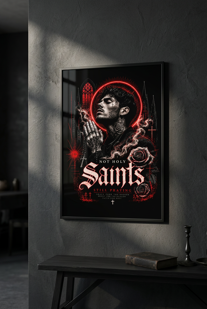 Saints-Plakat 50x76 cm