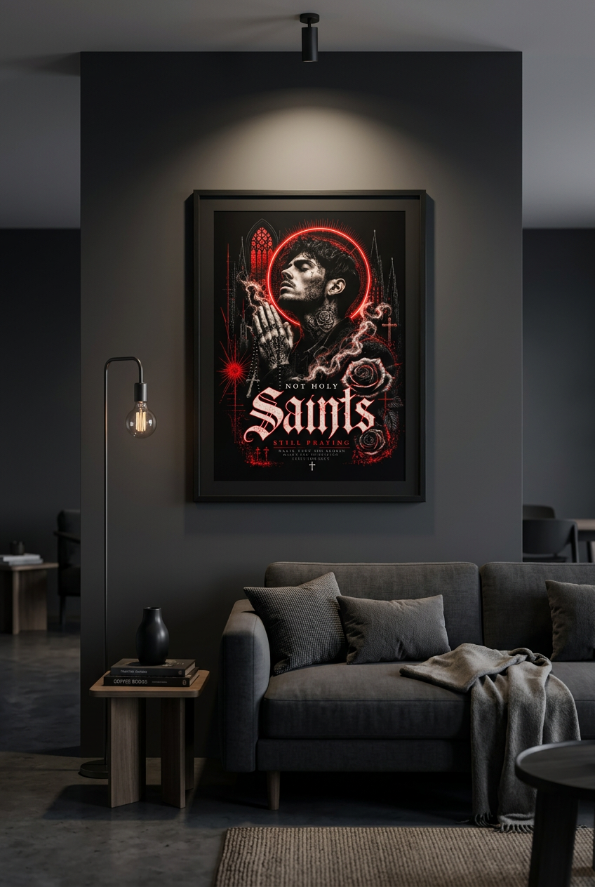 Saints-Plakat 50x76 cm