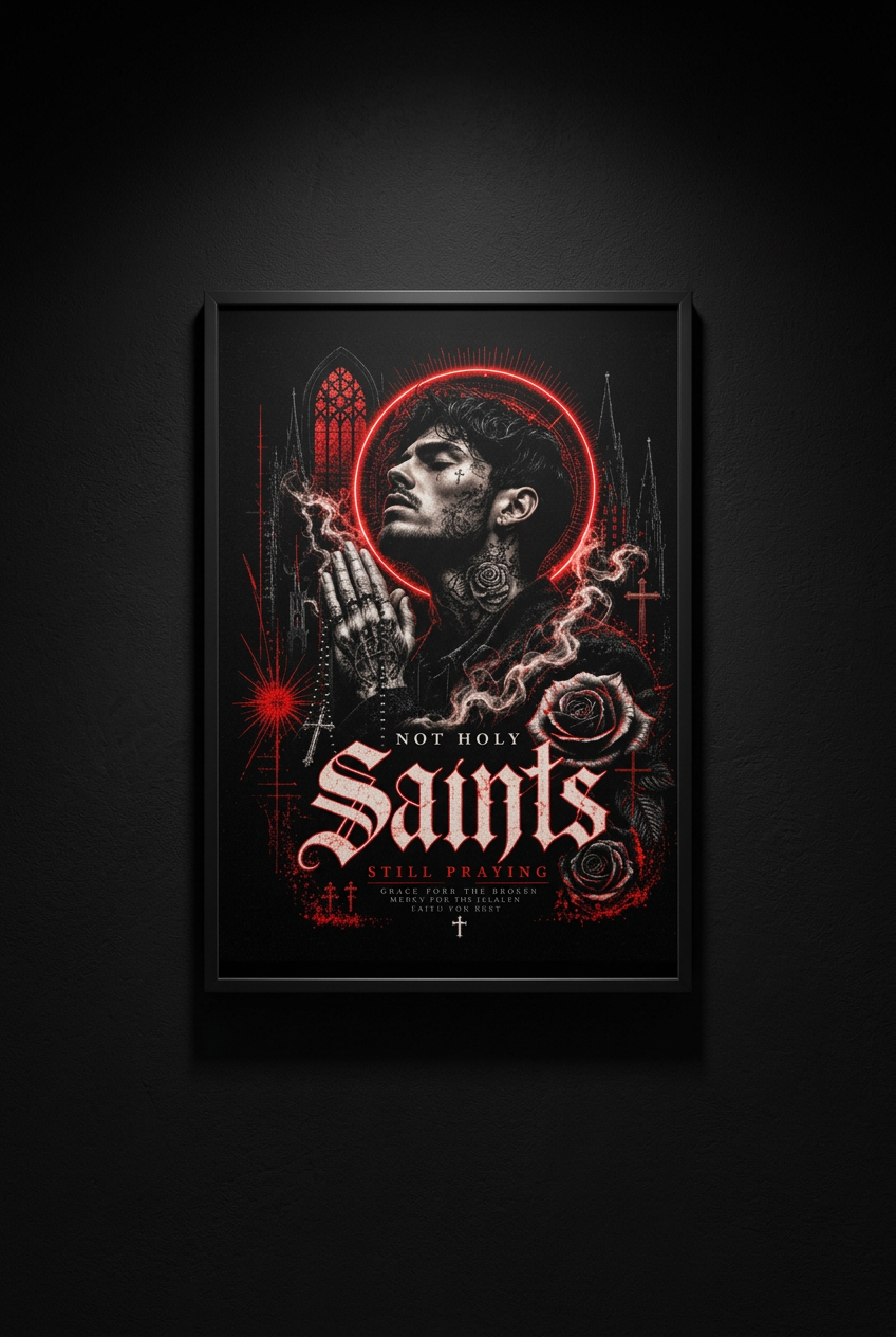 Saints-Plakat 50x76 cm