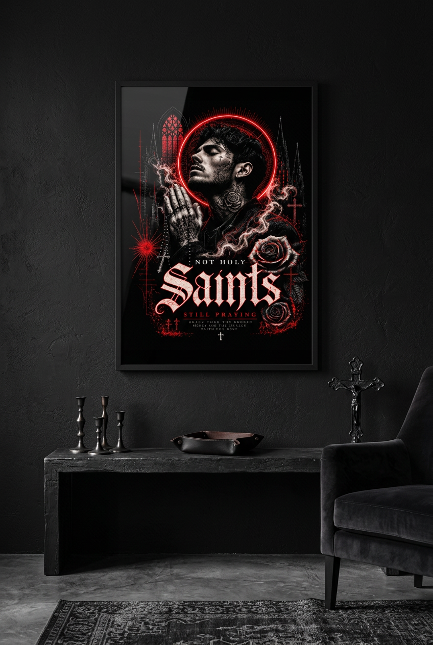 Saints-Plakat 50x76 cm