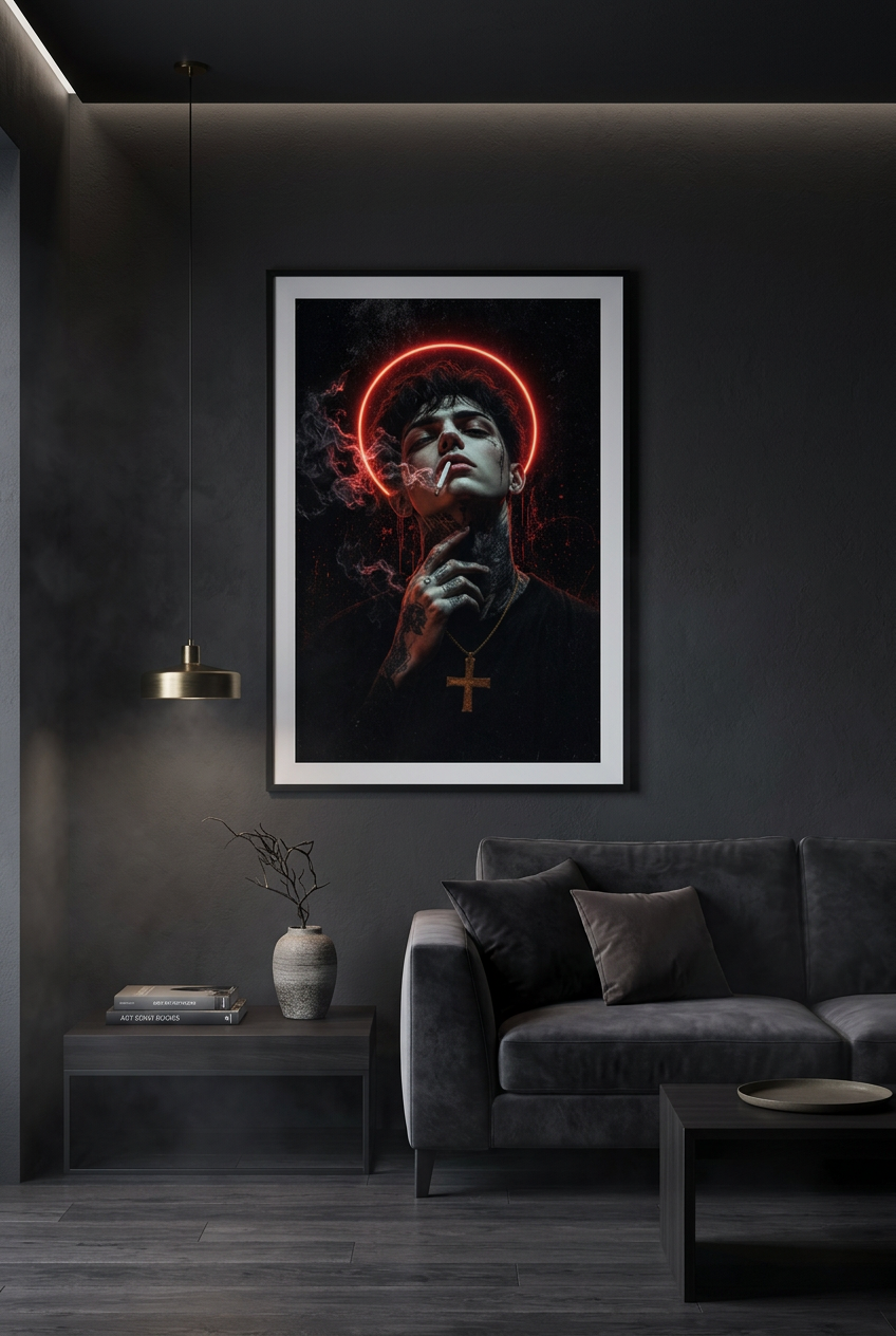 Scarlet Halo-Plakat 50x76 cm