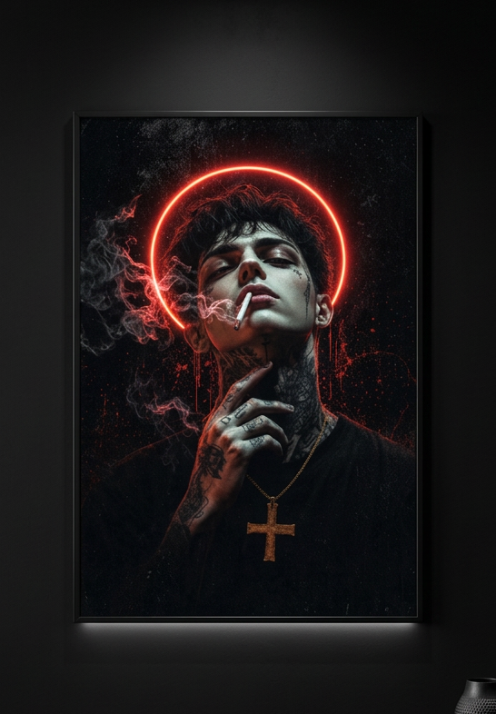 Scarlet Halo-Plakat 50x76 cm