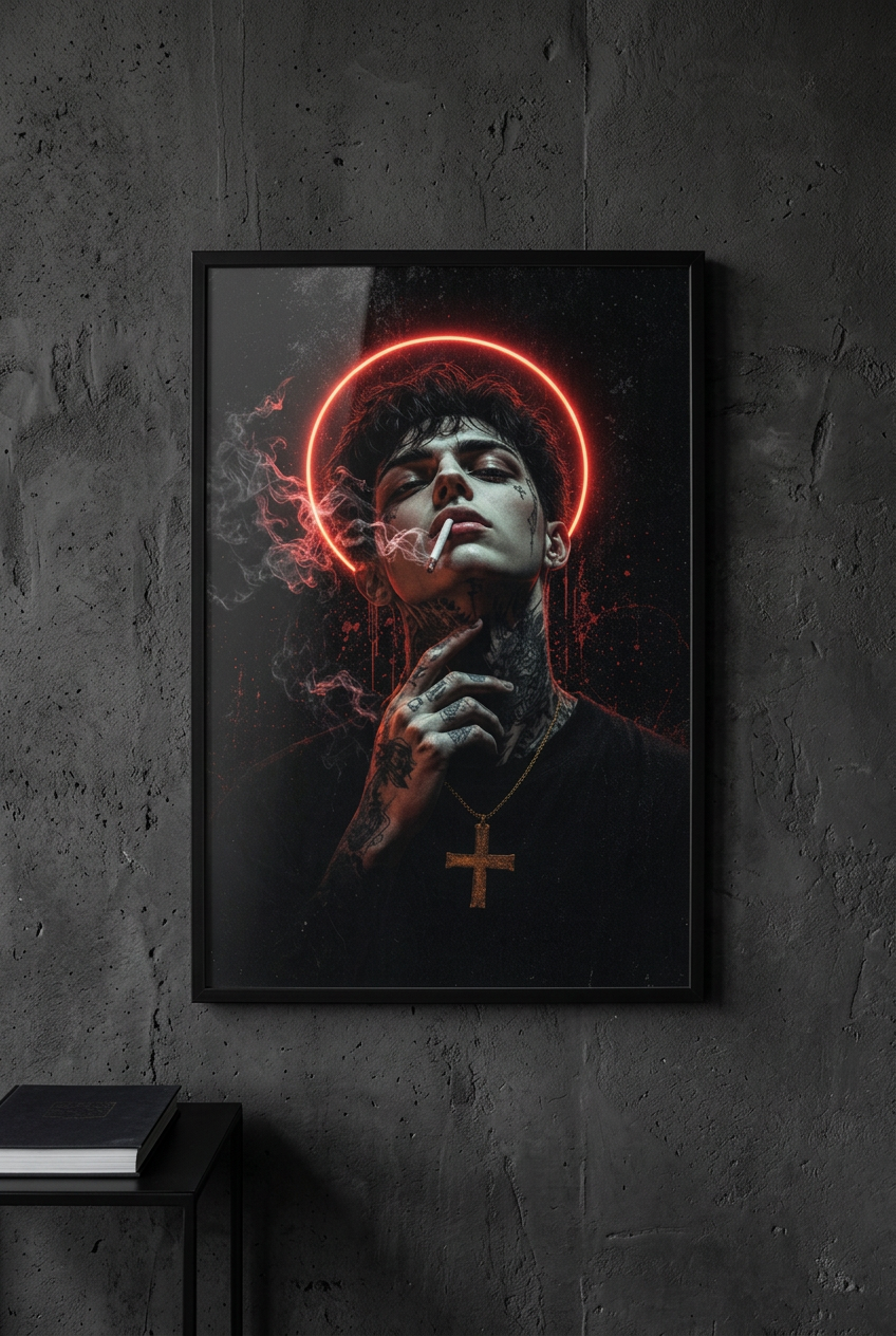 Scarlet Halo-Plakat 50x76 cm