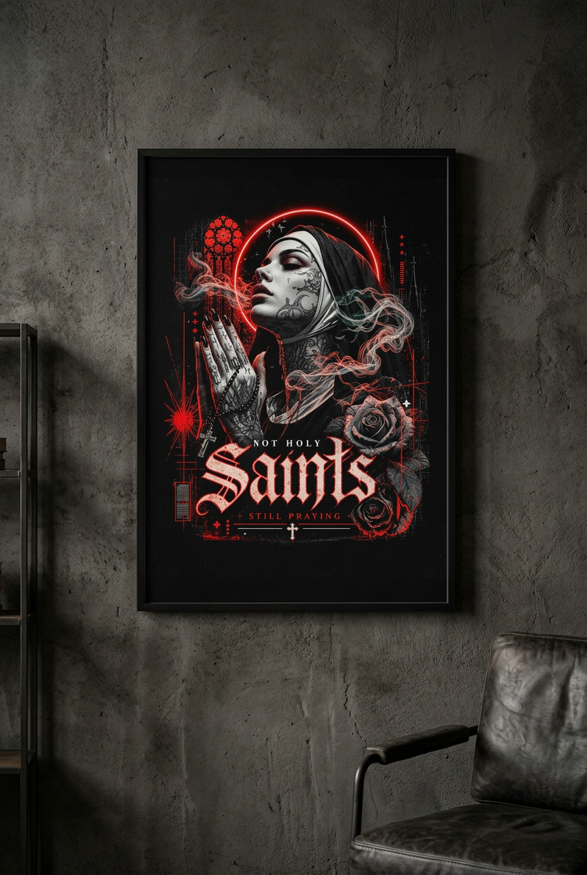 Saints-Plakat 50x76 cm