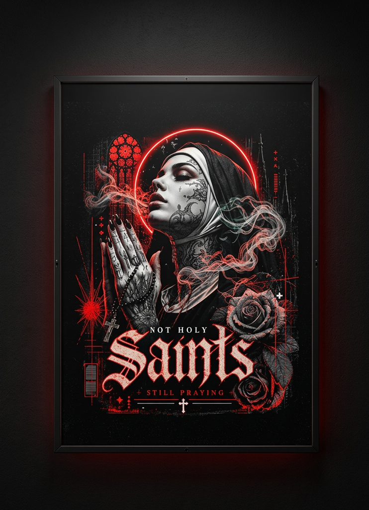 Saints-Plakat 50x76 cm