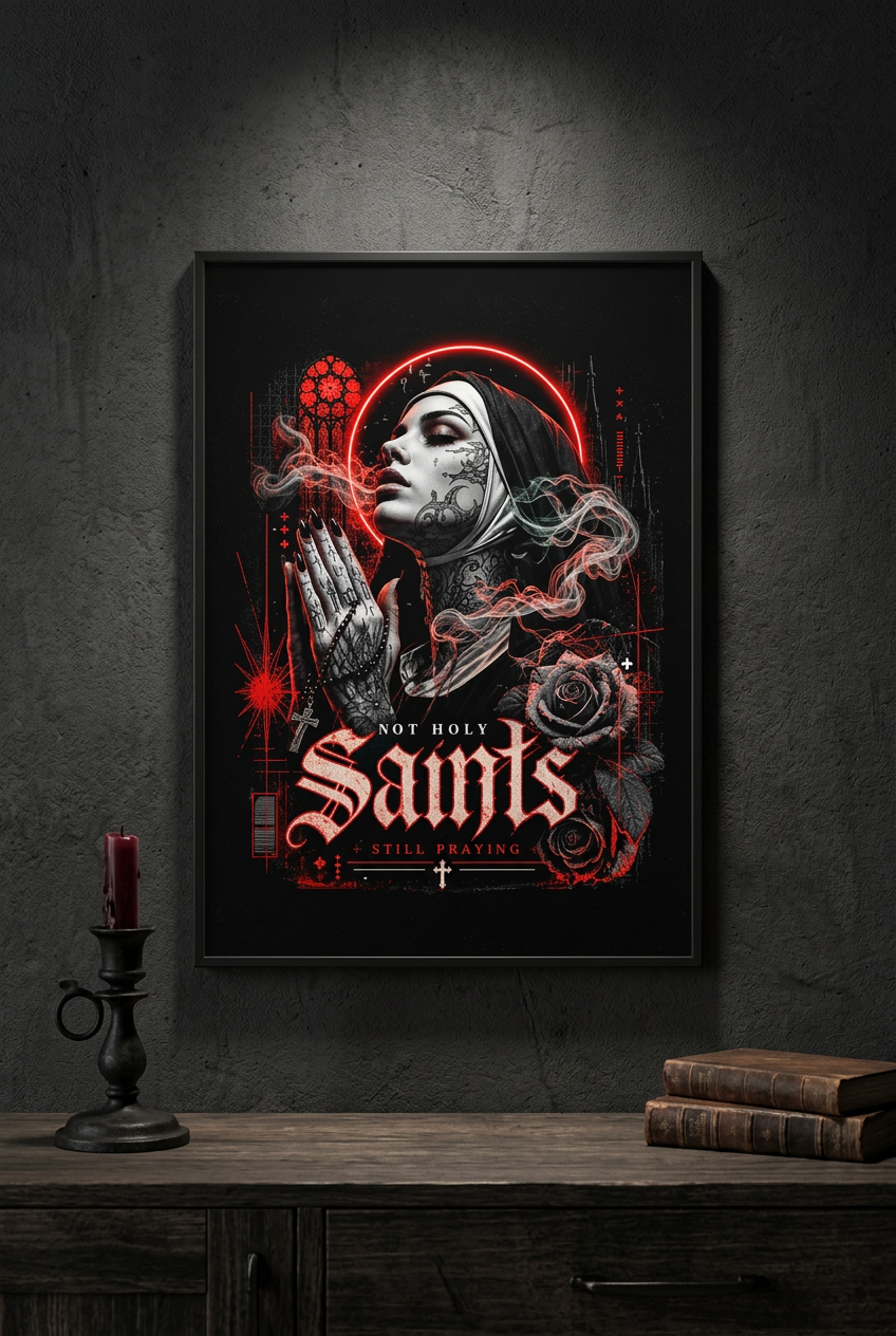 Saints-Plakat 50x76 cm