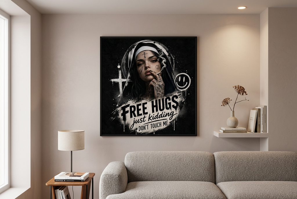Free Hugs-Plakat 61x61 cm