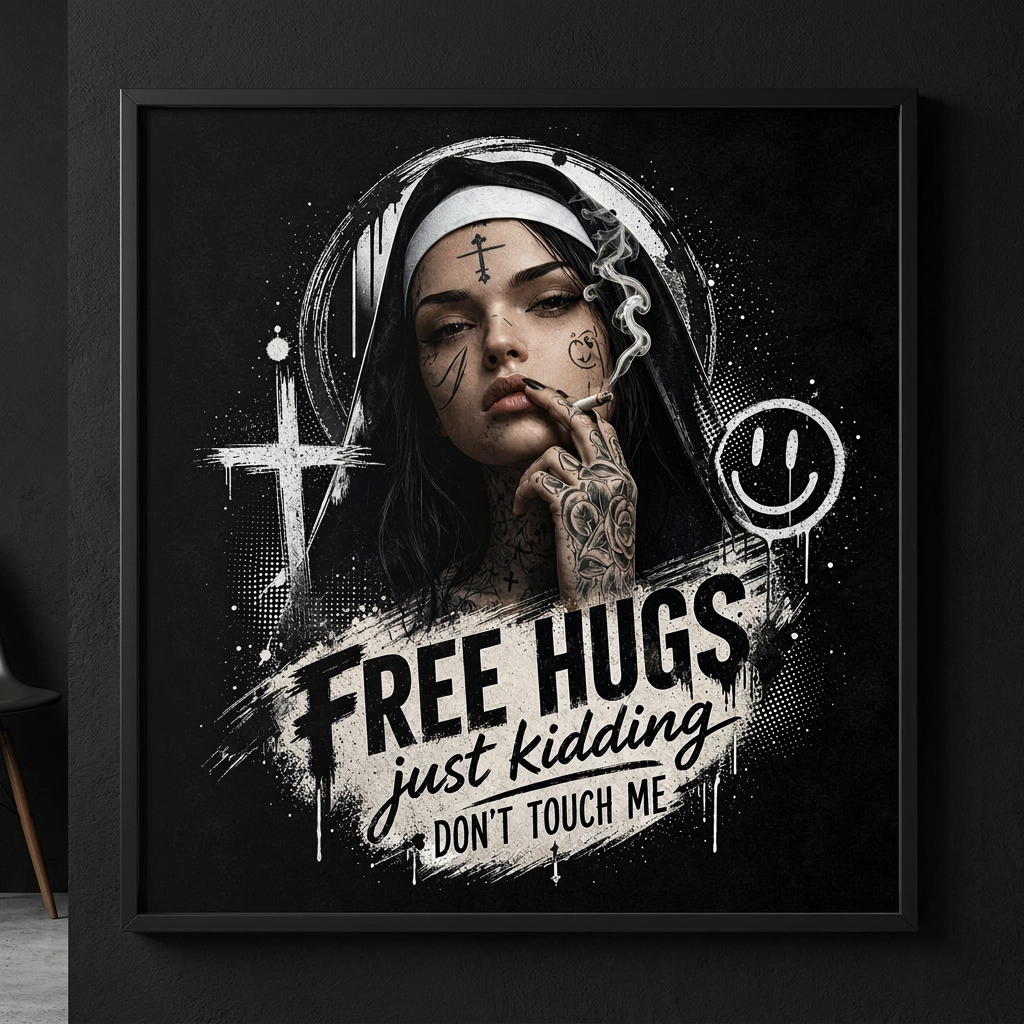 Free Hugs-Plakat 61x61 cm