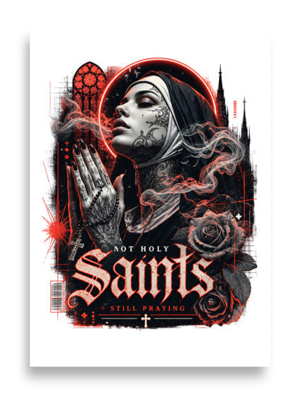 Saints Dame-Plakat-42x59cm