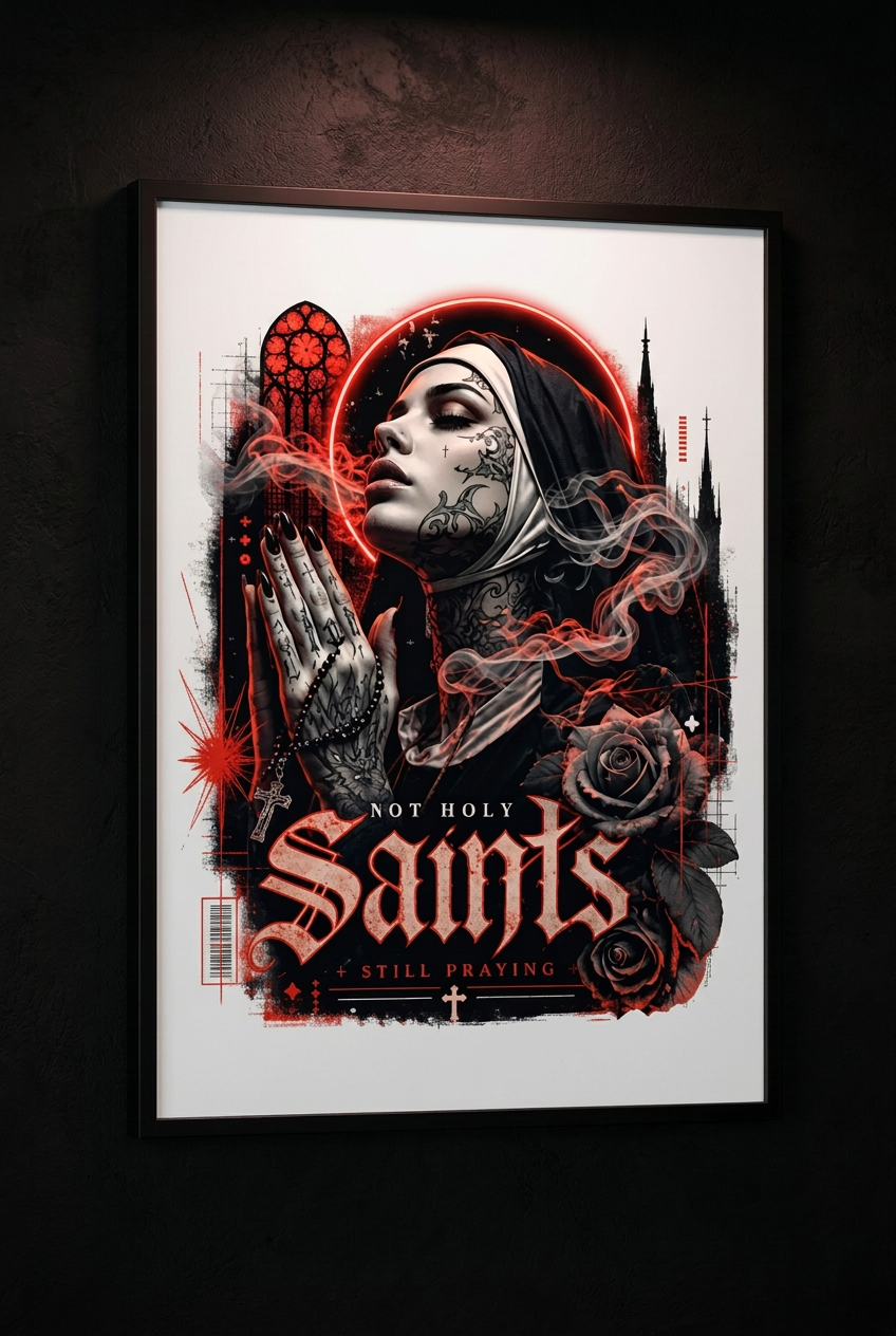 Saints Dame-Plakat-42x59cm