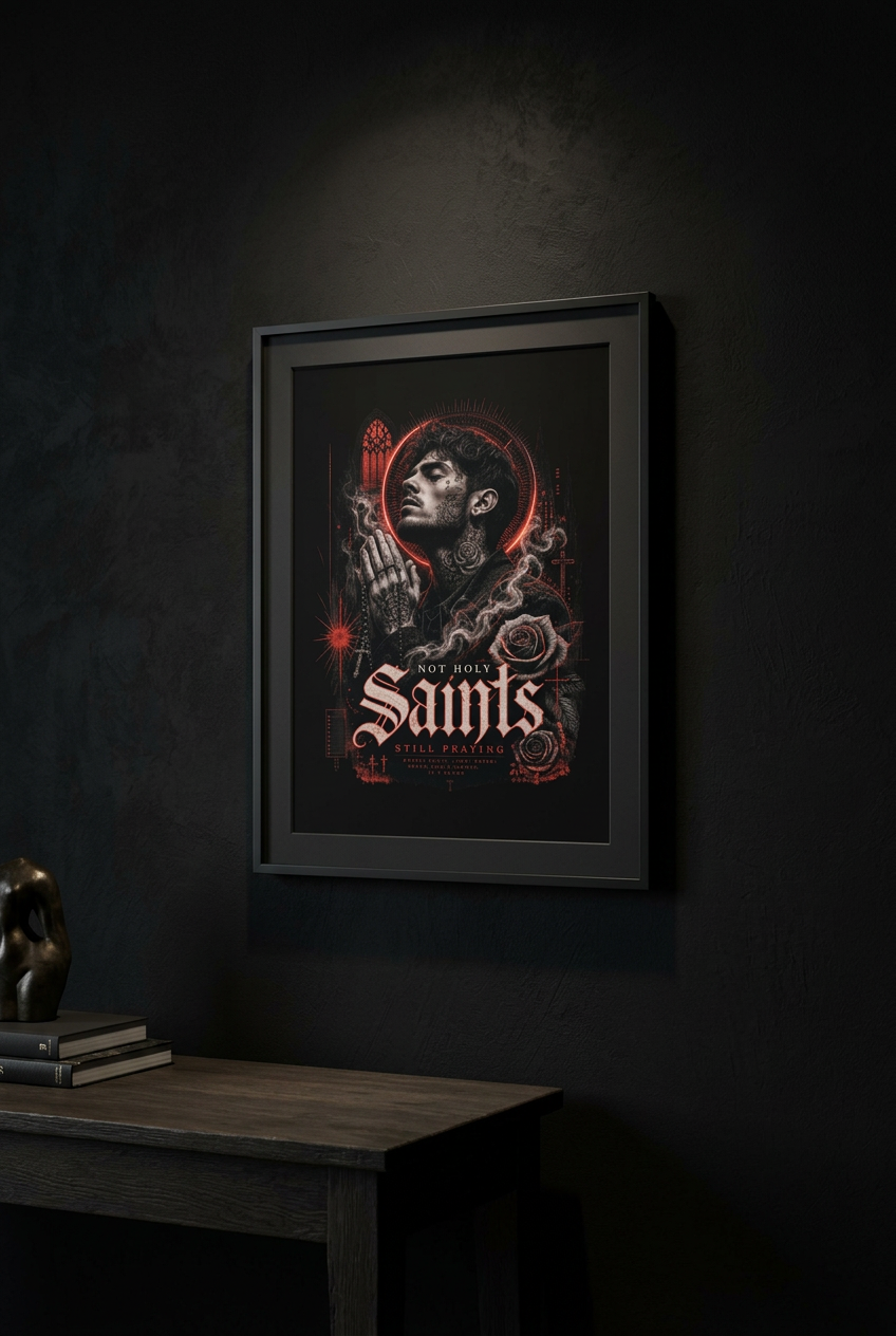 Saints Mann-Plakat-42x59cm