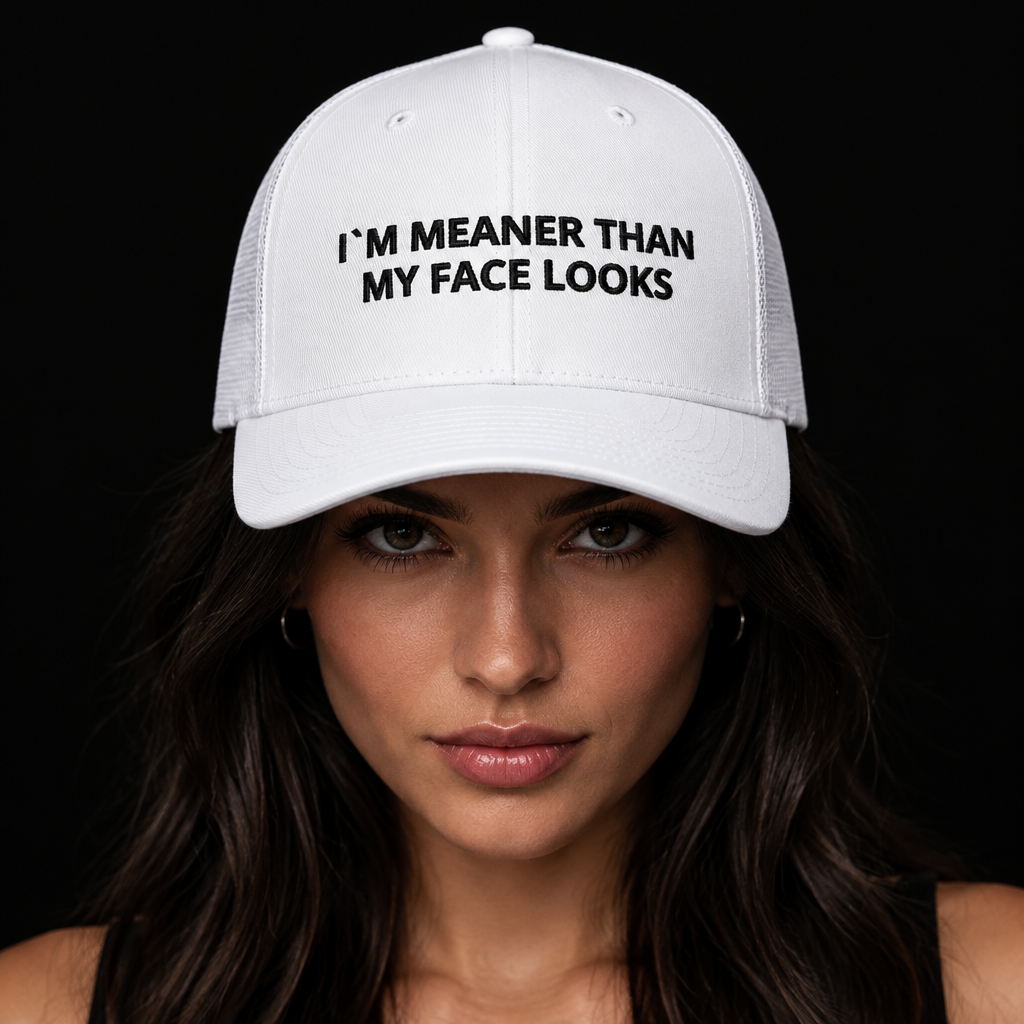 I`m Meaner-Trucker Caps