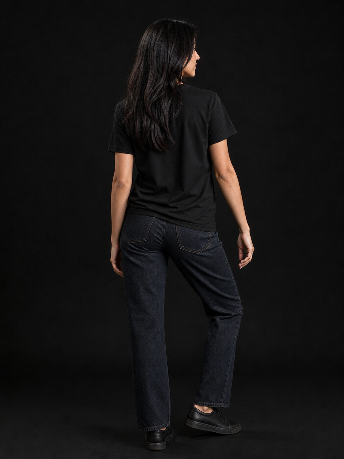 Work Here – Dame T-skjorte