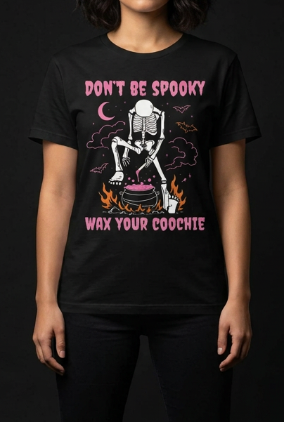 Be Spooky-Dame Kortermet T-Skjorte (XL Print)