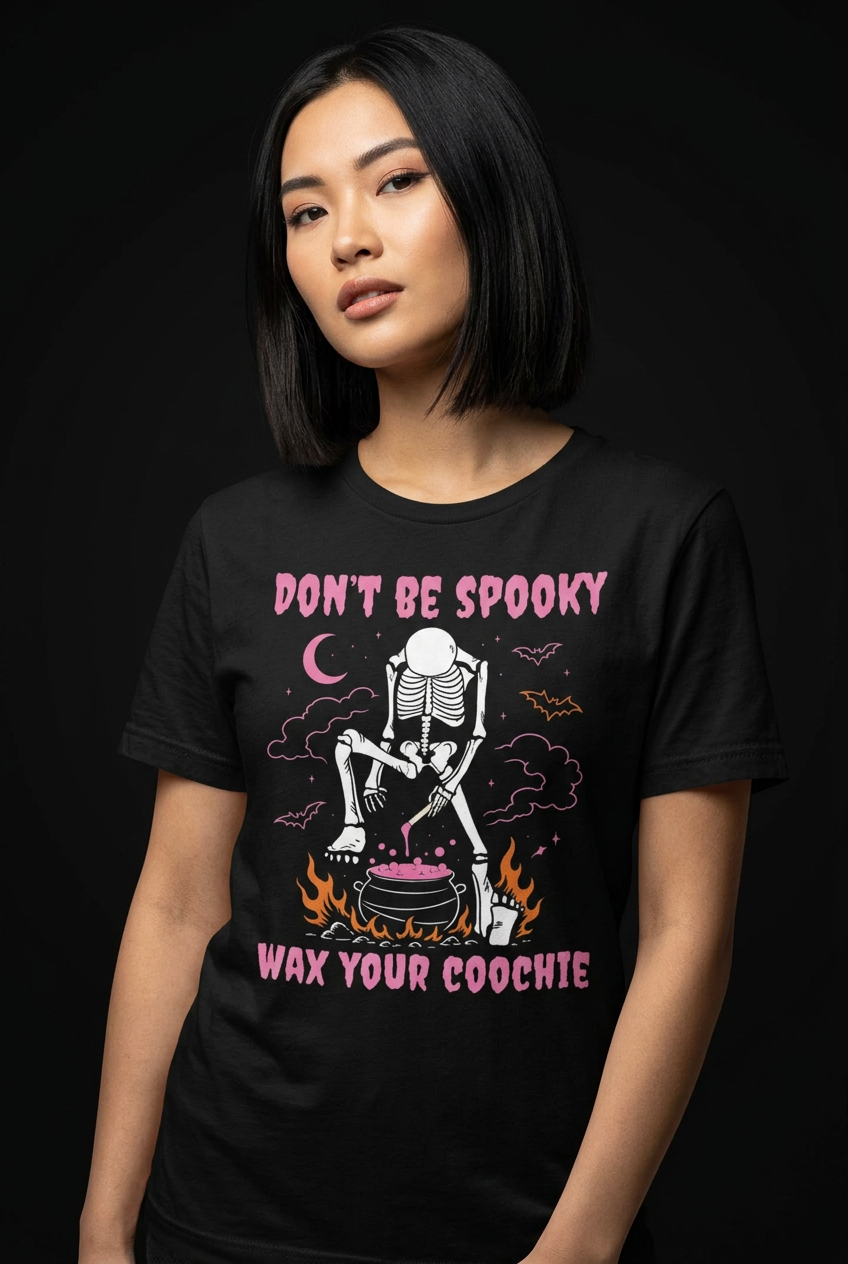 Be Spooky-Dame Kortermet T-Skjorte (XL Print)