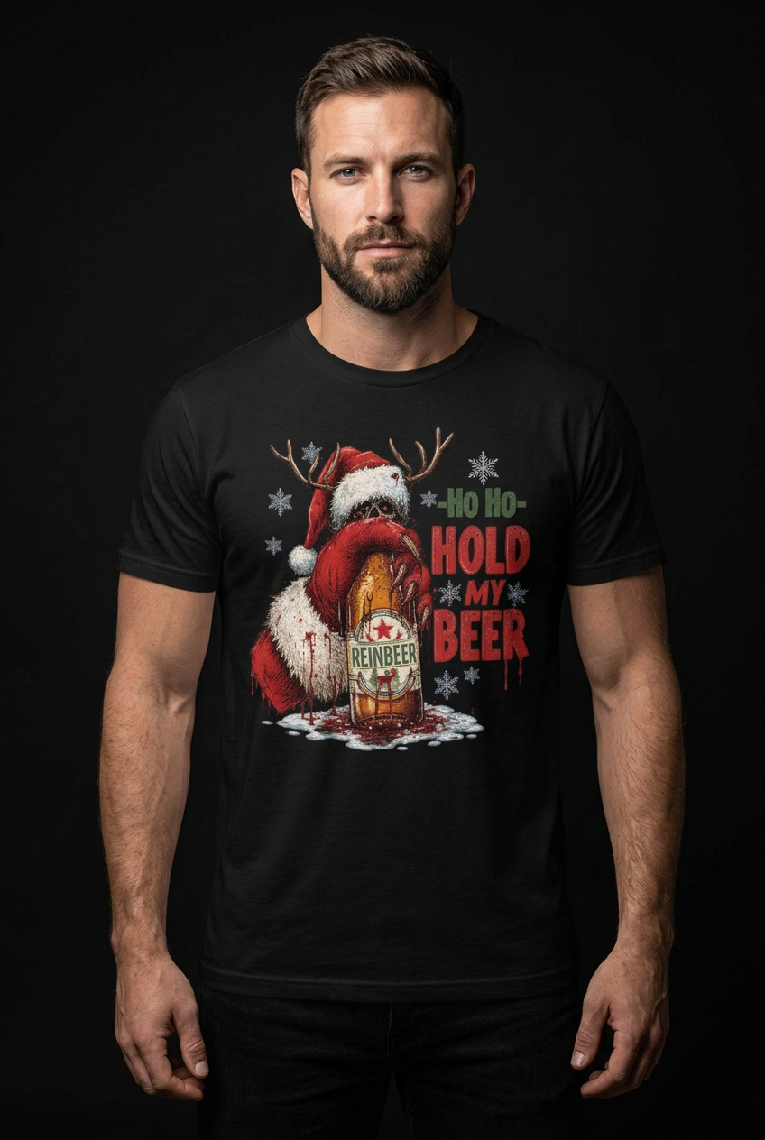Hold My Beer-Herre T-Skjorte (XL Print)