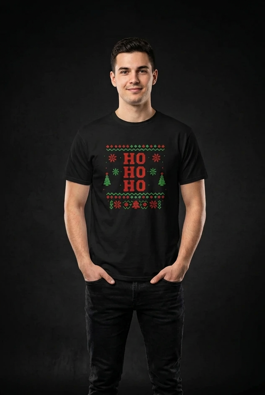 Ho Ho Ho-Herre T-Skjorte