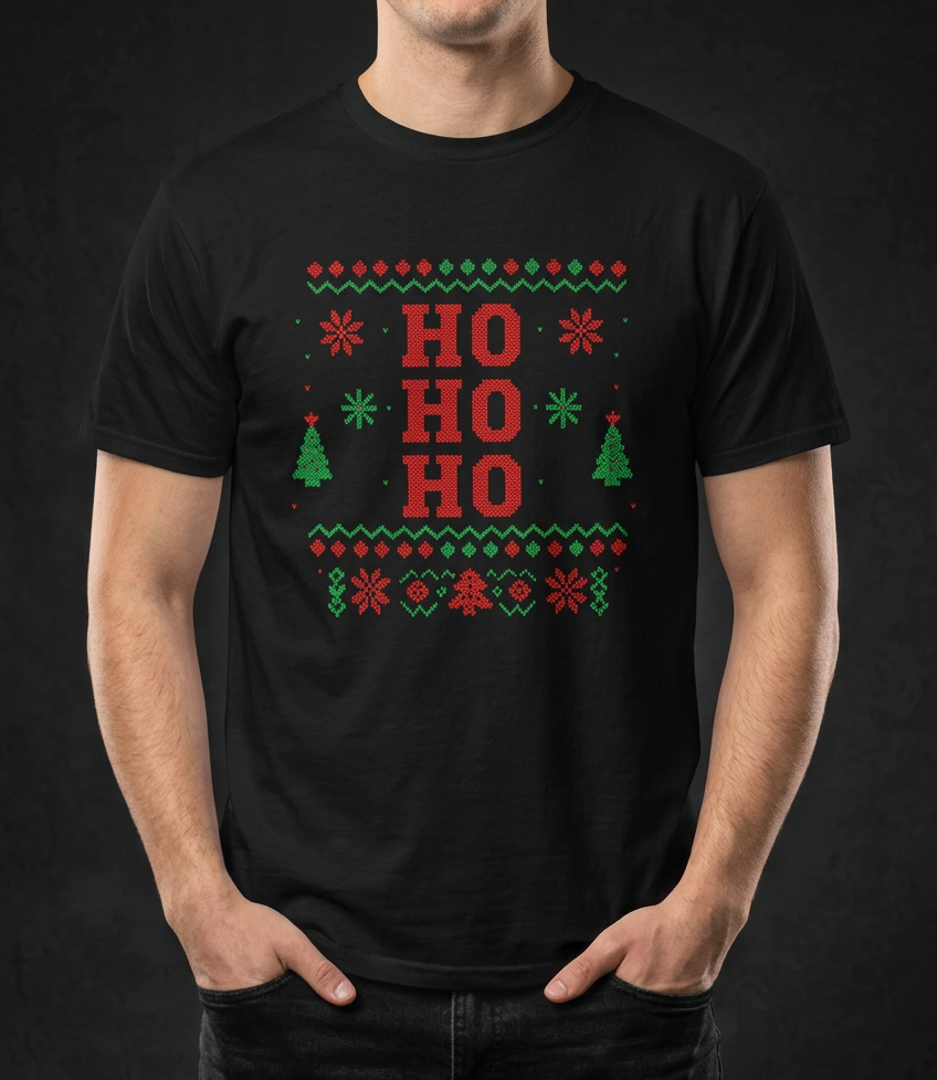 Ho Ho Ho-Herre T-Skjorte