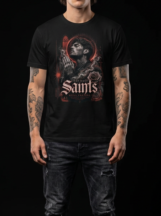 Saints Mann-Herre T-Skjorte