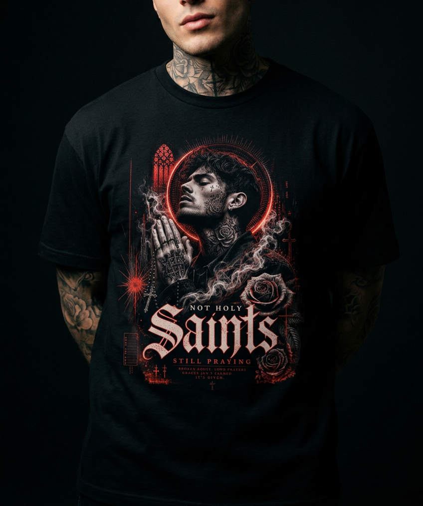 Saints Mann-Herre T-Skjorte