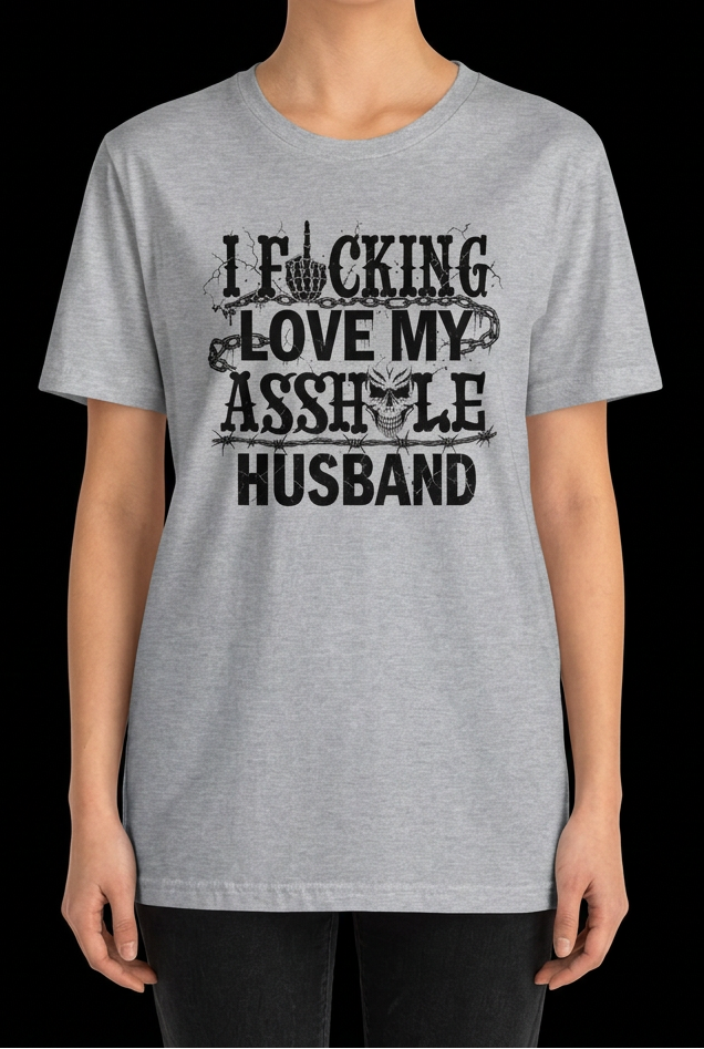 Asshole Husband-Dame Kortermet T-Skjorte
