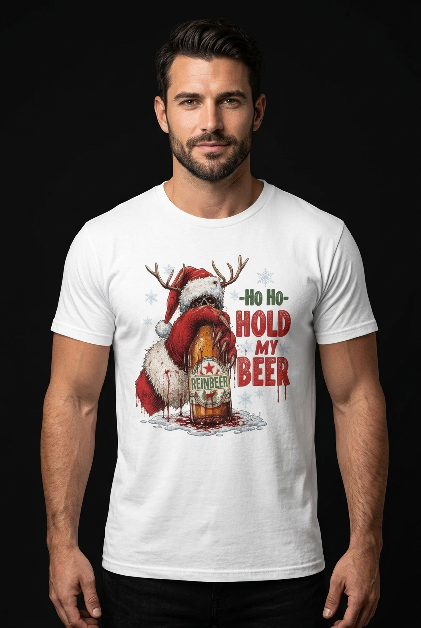 Hold My Beer-Herre T-Skjorte (XL Print)