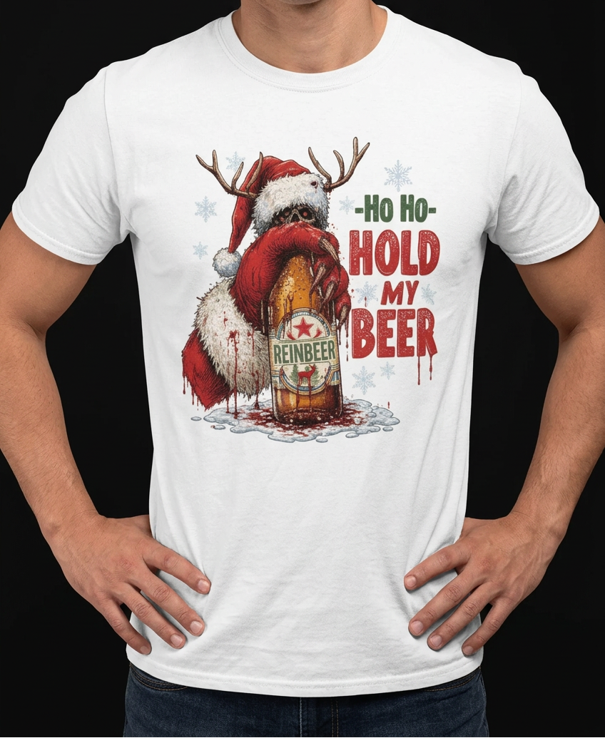 Hold My Beer-Herre T-Skjorte (XL Print)