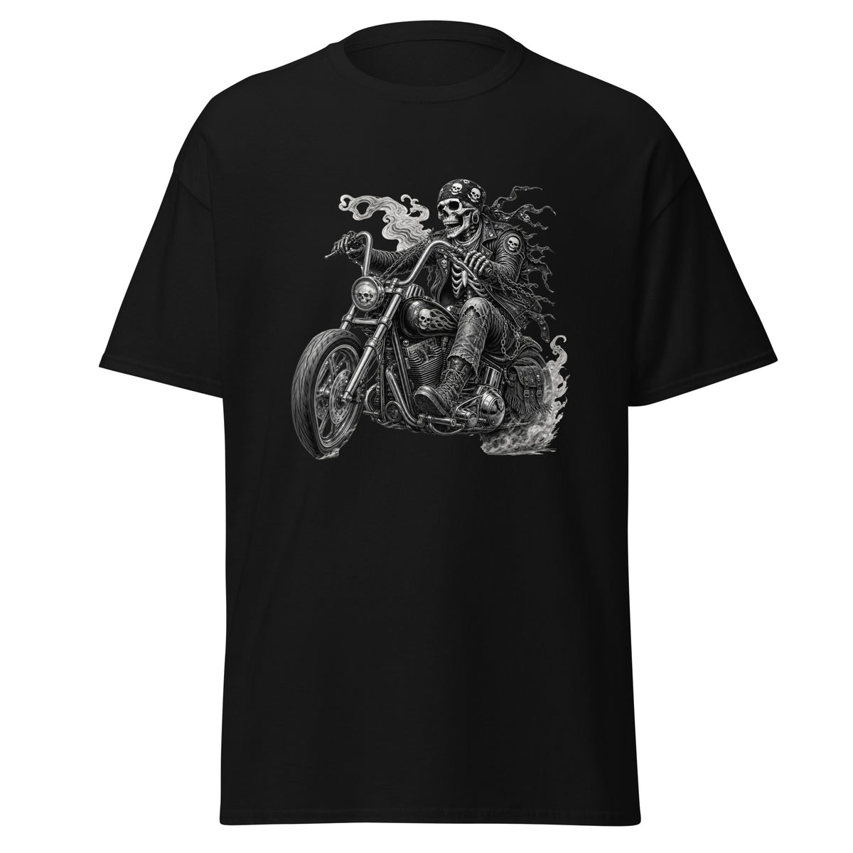 Biker Man-Herre Klassisk T-Skjorte