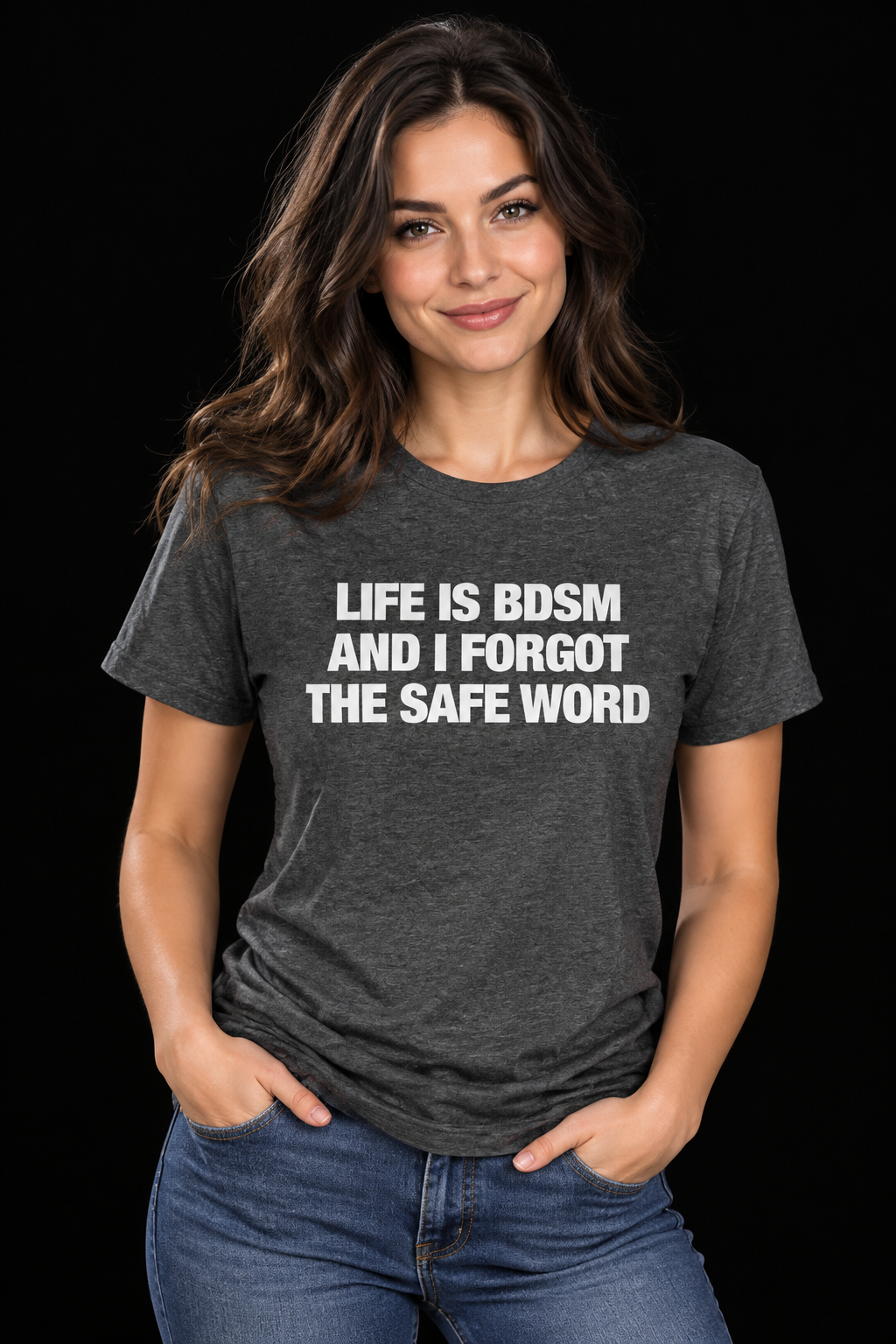 Safe Word-Dame Klassisk T-Skjorte (XL Print)