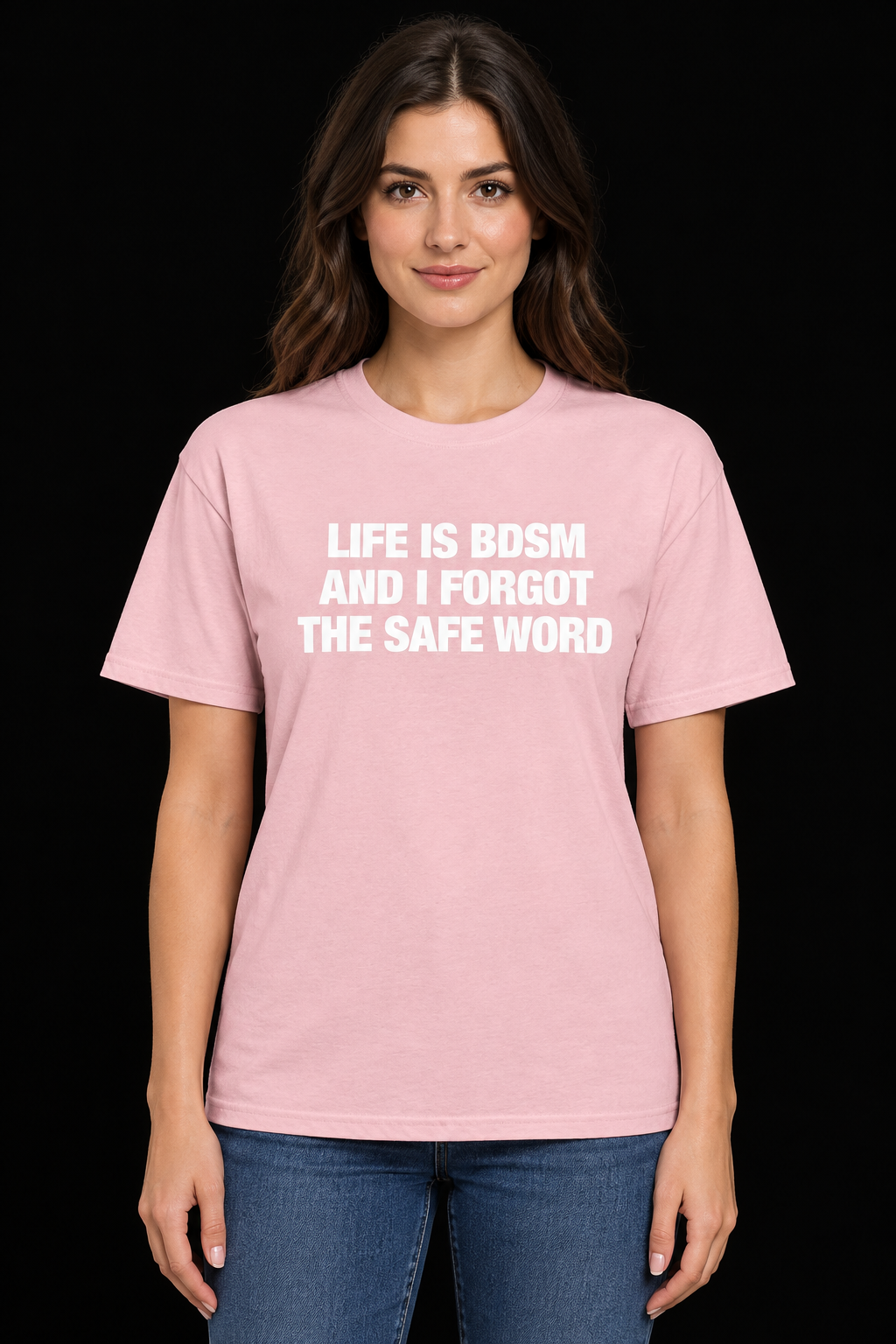 Safe Word-Dame Klassisk T-Skjorte (XL Print)