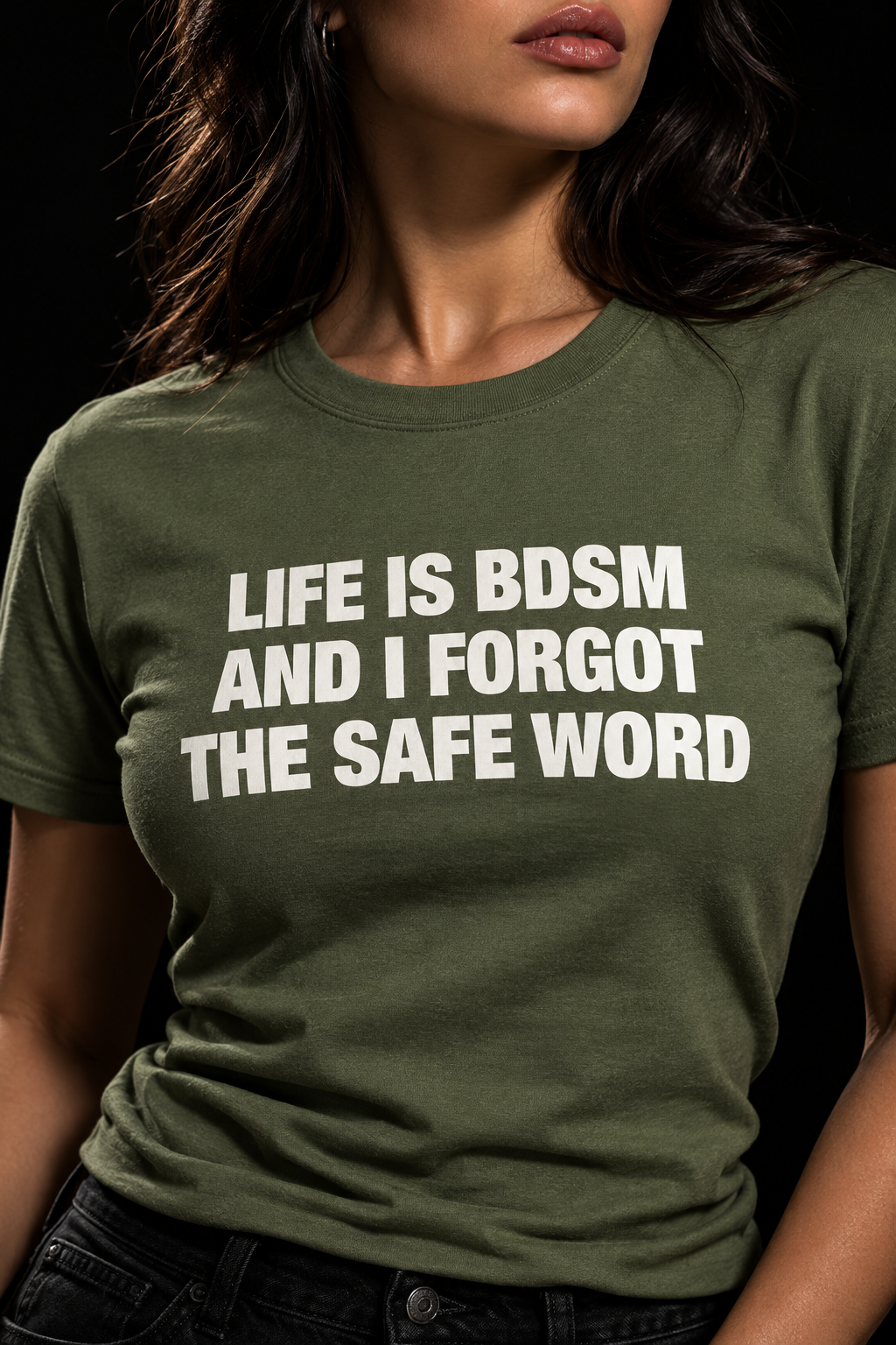 Safe Word-Dame Klassisk T-Skjorte (XL Print)