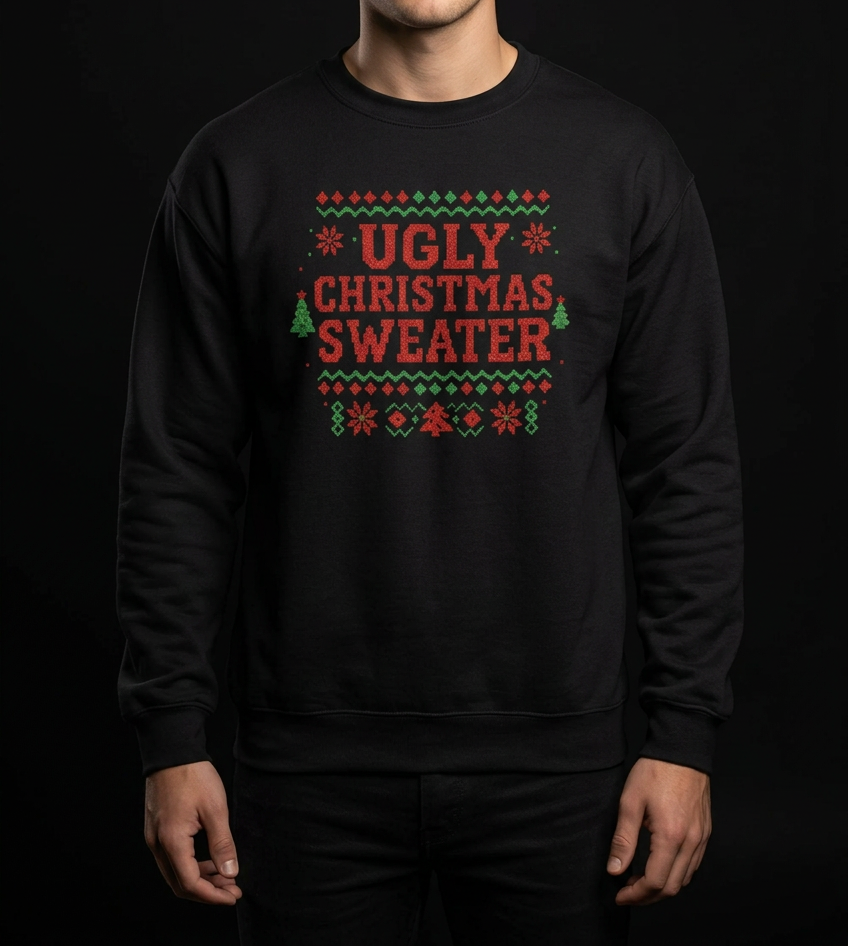 Ugly Sweater-Herre Collegegenser