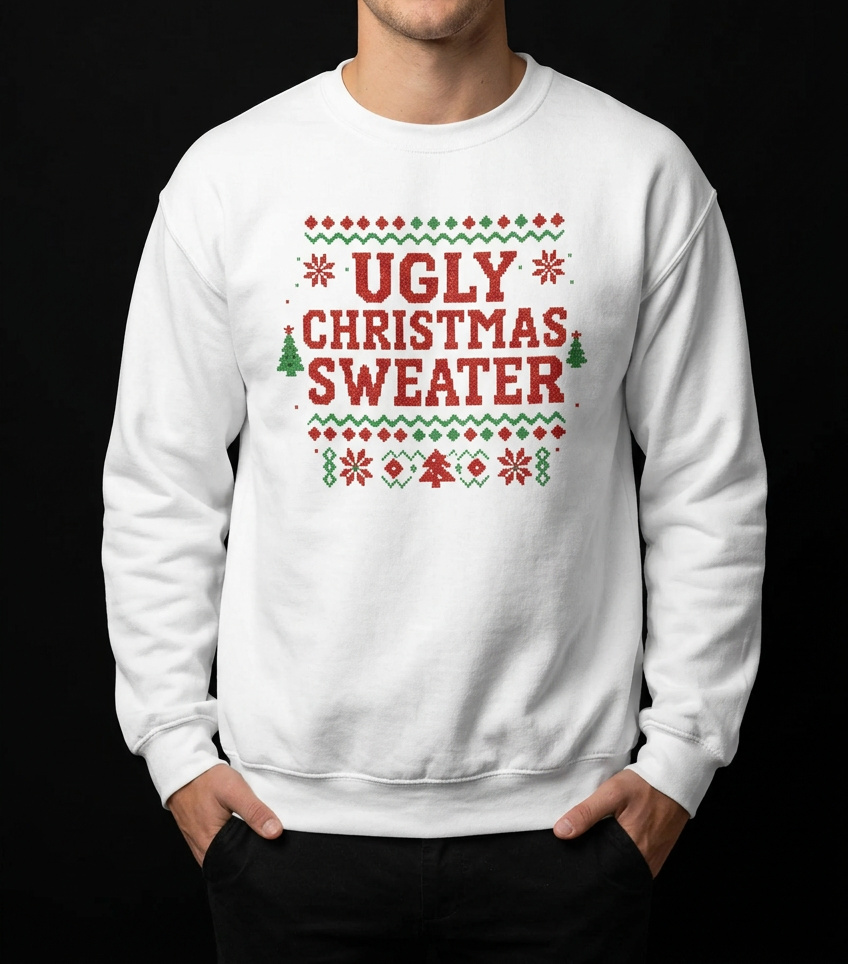 Ugly Sweater-Herre Collegegenser