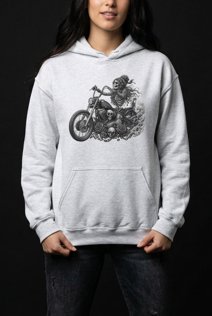 Biker Chick-Dame Hettegenser