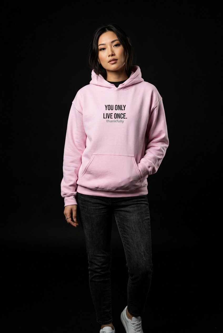 Yolo-Dame Hettegenser (Brodert tekst)