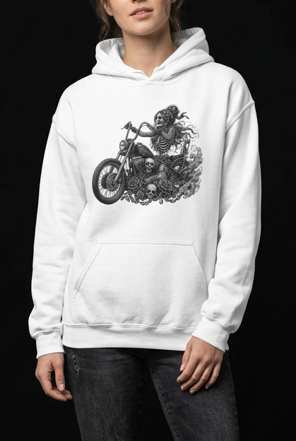 Biker Chick-Dame Hettegenser